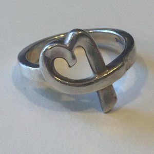 Tiffany & Co. Paloma Picasso Loving Heart Ring in Sterling Silver